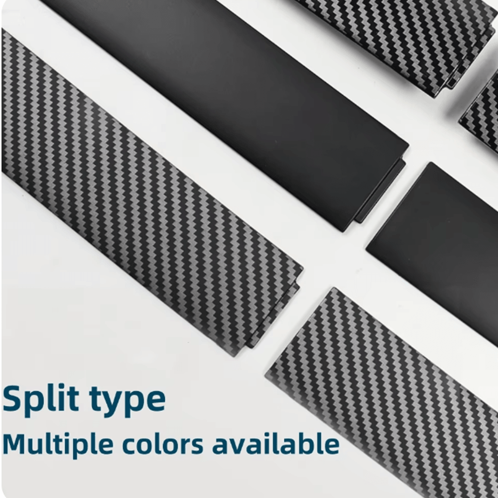 Carbon Fiber Pattern Split Dashboard Cover and Air Outlet Cover Set for Tesla Model 3 - Compatible with Highland 2024+ - Evooor