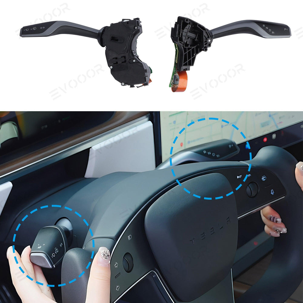 Model X/S OEM Style Gear Shift Stalk Switch Turn Signal Lever Kit for Tesla - Evooor