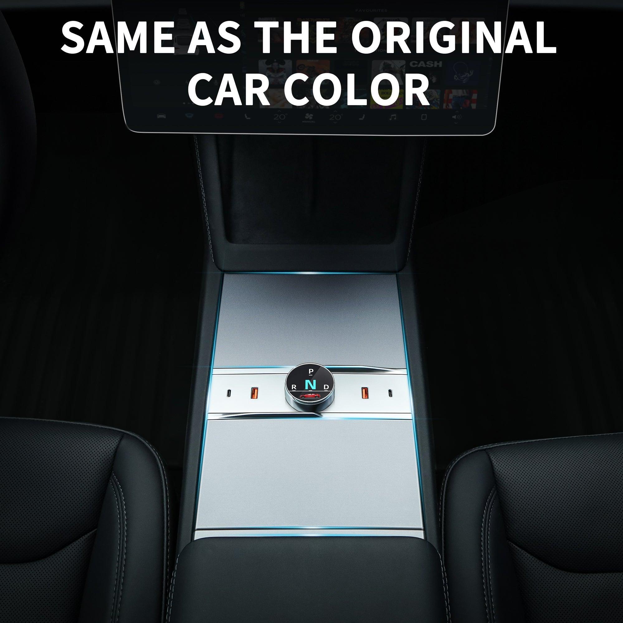 High-Performance Tesla Model 3 Gear Shift USB Hub with Rotating Design - Evooor