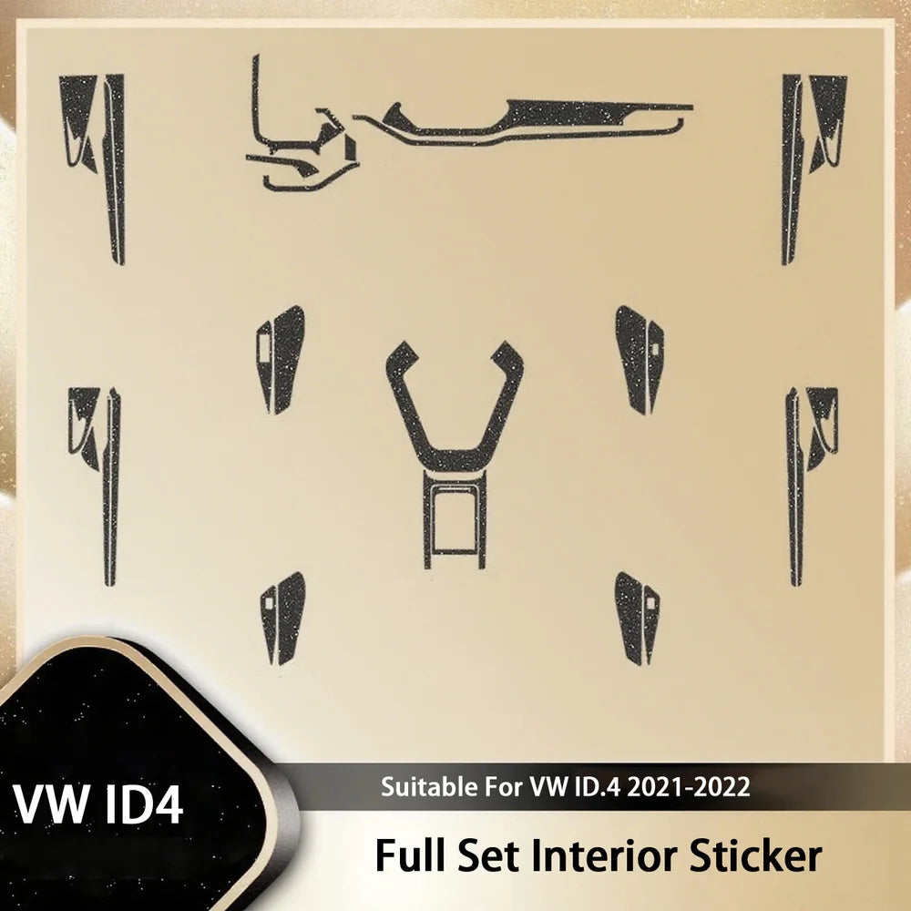Full Set PVC Interior Sticker For VW ID.4 2021-2022 - Evooor