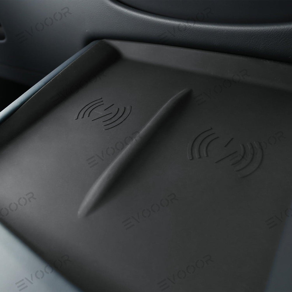 2024 Tesla Model 3 Highland Center Control Silicone Pad Wireless Charging Anti-Slip Protective Mat - Evooor