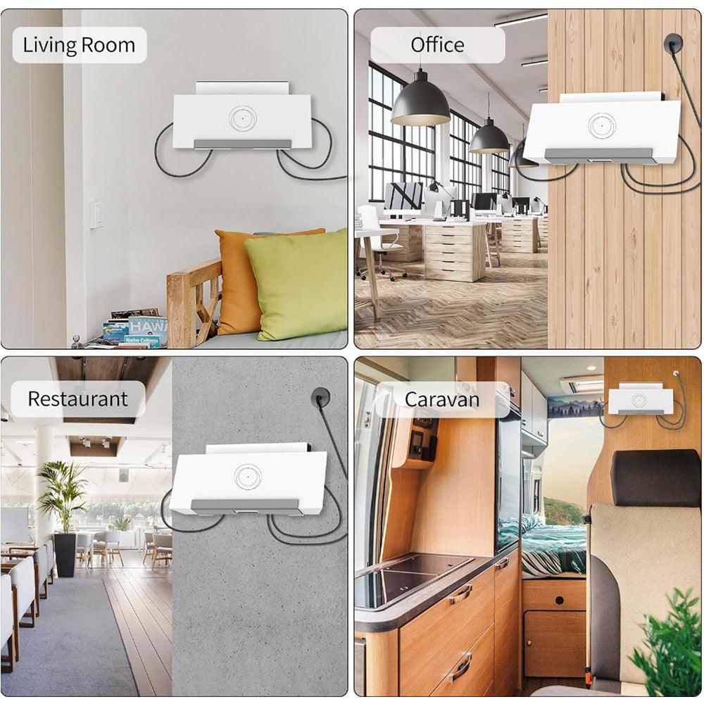 Metal Router and Power Supply Wall Mount Bracket Kit for Starlink Gen 3: Complete Accessory Set for Easy Installation - Evooor