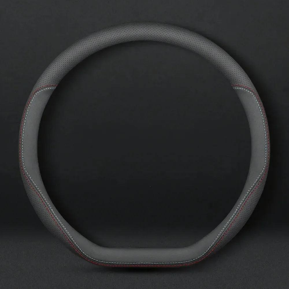 Nappa Leather D-Shaped Anti-Slip Steering Wheel Cover For VW ID.3 2025