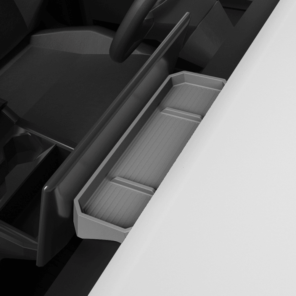 Silicone Center Console Behind Screen Storage Tray for Cybertruck - Evooor