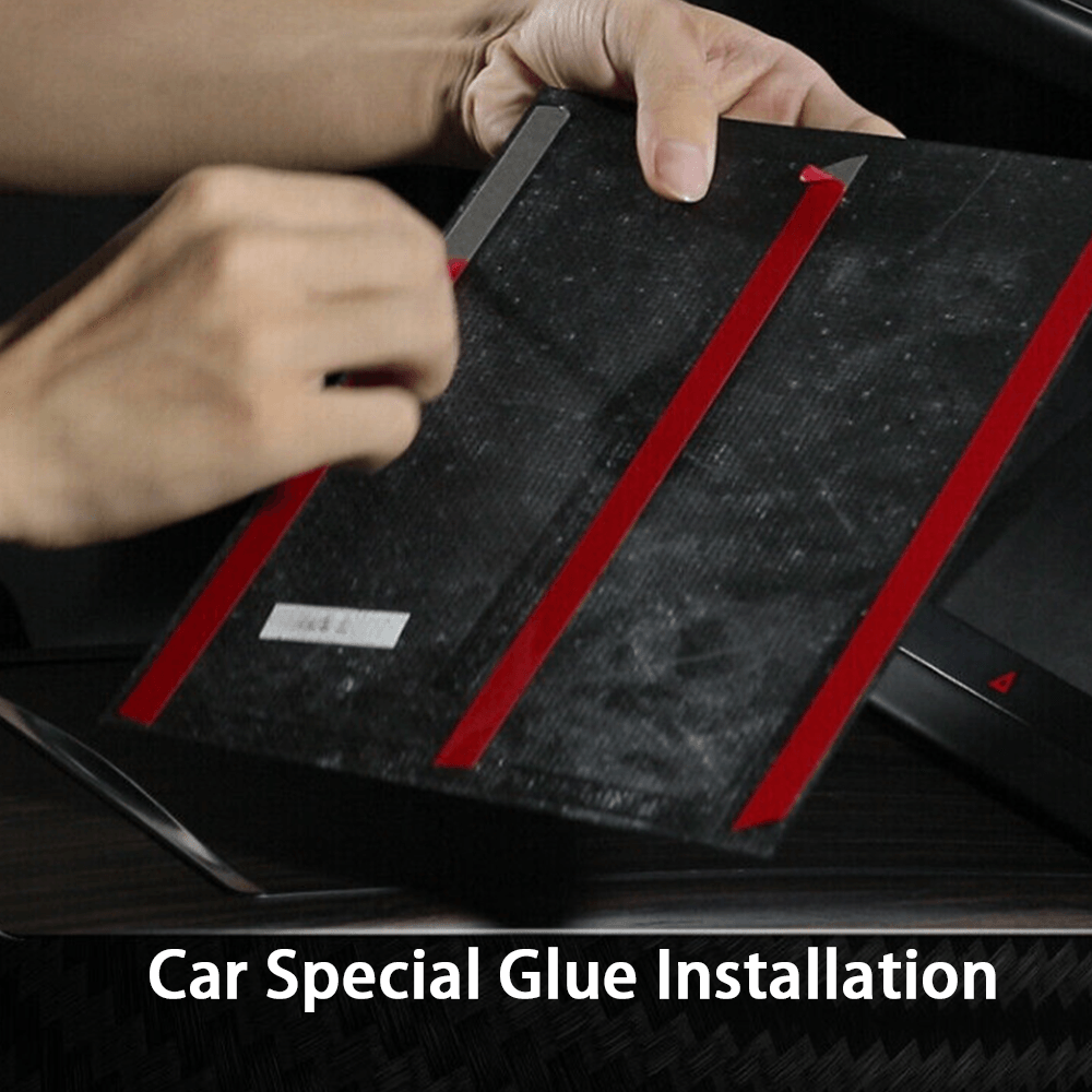 High-Quality Carbon Fiber Center Console Cover for Tesla Model S/X 2022+: Enhance Your Car's Interior Style - Evooor