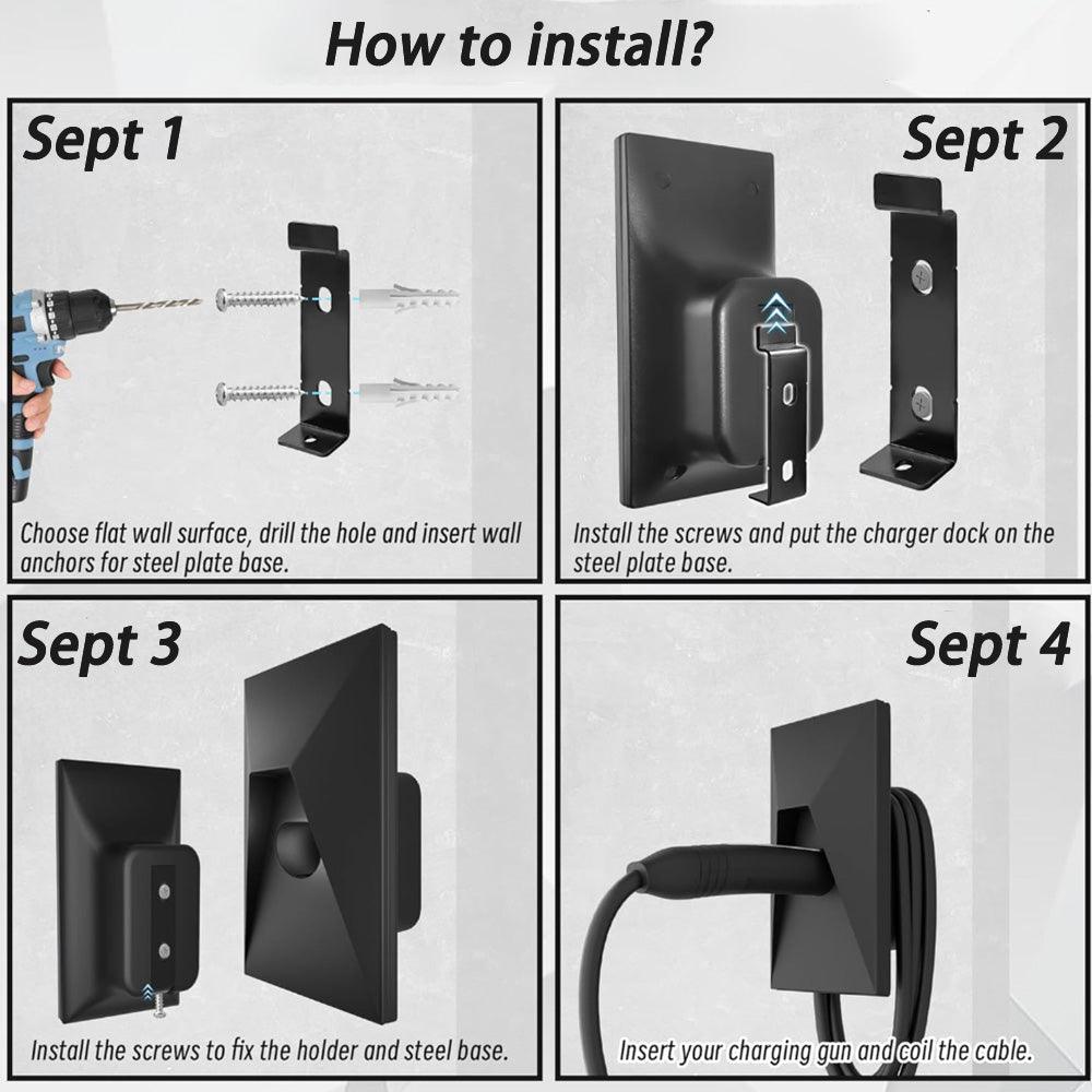 Waterproof Car Charger Storage Organizer Compatible with Tesla Models 3/Y/S/X - Cybertruck-Inspired Design - Evooor