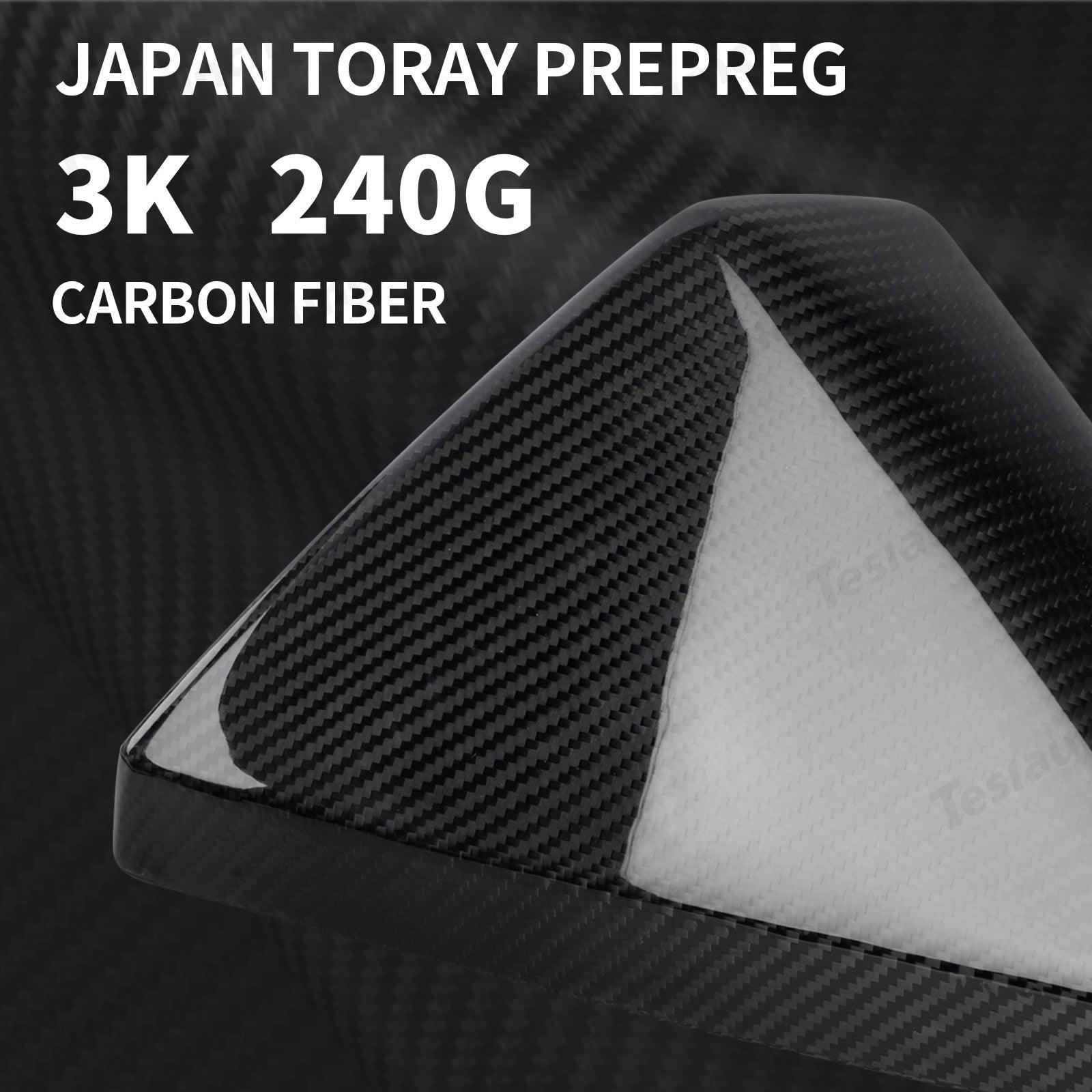 [Real Carbon Fiber] Rear View Mirror Covers (1 Pair) for Cybertruck - Evooor