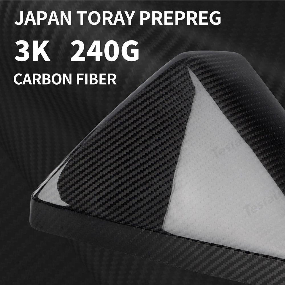 [Real Carbon Fiber] Rear View Mirror Covers (1 Pair) for Cybertruck - Evooor