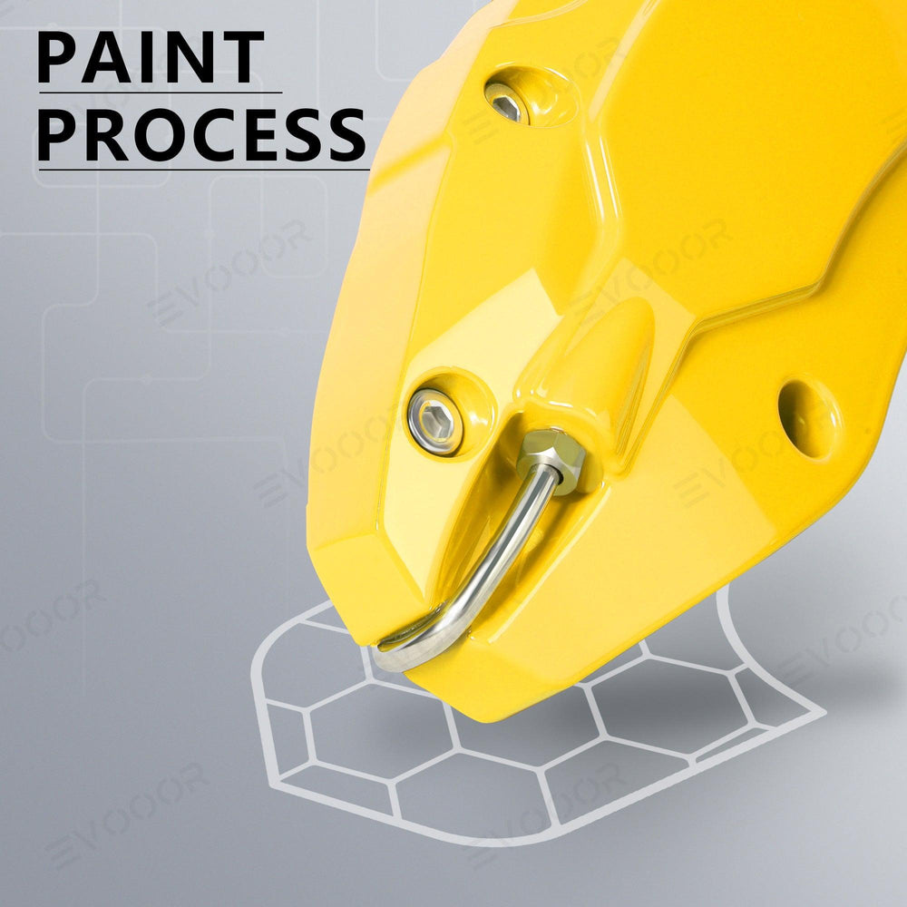 Model S/X Yellow Brake Caliper Covers for Tesla 2021-2023(4Pcs) - Evooor