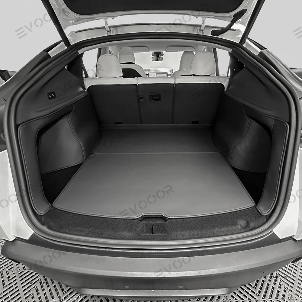 Napa Leather Rear Trunk Mat – Durable Protection for Tesla Model Y Juniper 2025+