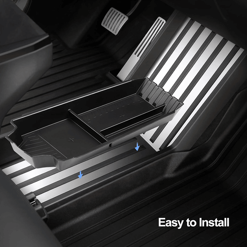 TPE Center Console Lower Tray Organizer Box for Tesla Cybertruck - Evooor