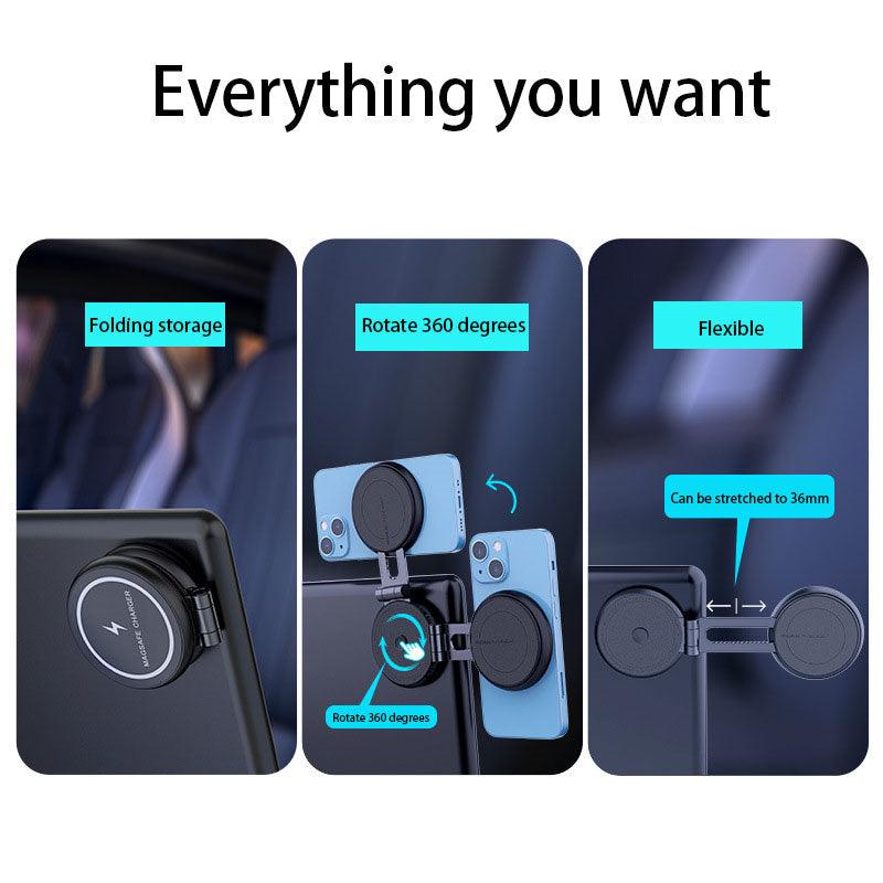 Model 3/Y Magnetic Phone Holder Foldaway Invisible With MagSafe For Tesla(2017-2023) - Evooor