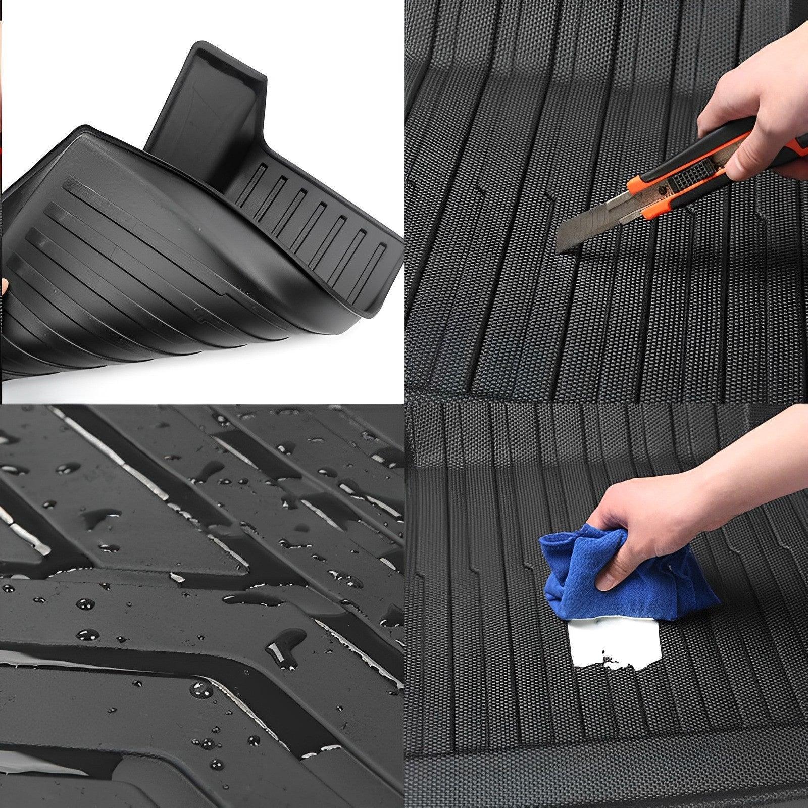 Tesla Model X Floor Mats Trunk Mat Cargo Liner for All Weather (2015-2020) - Evooor