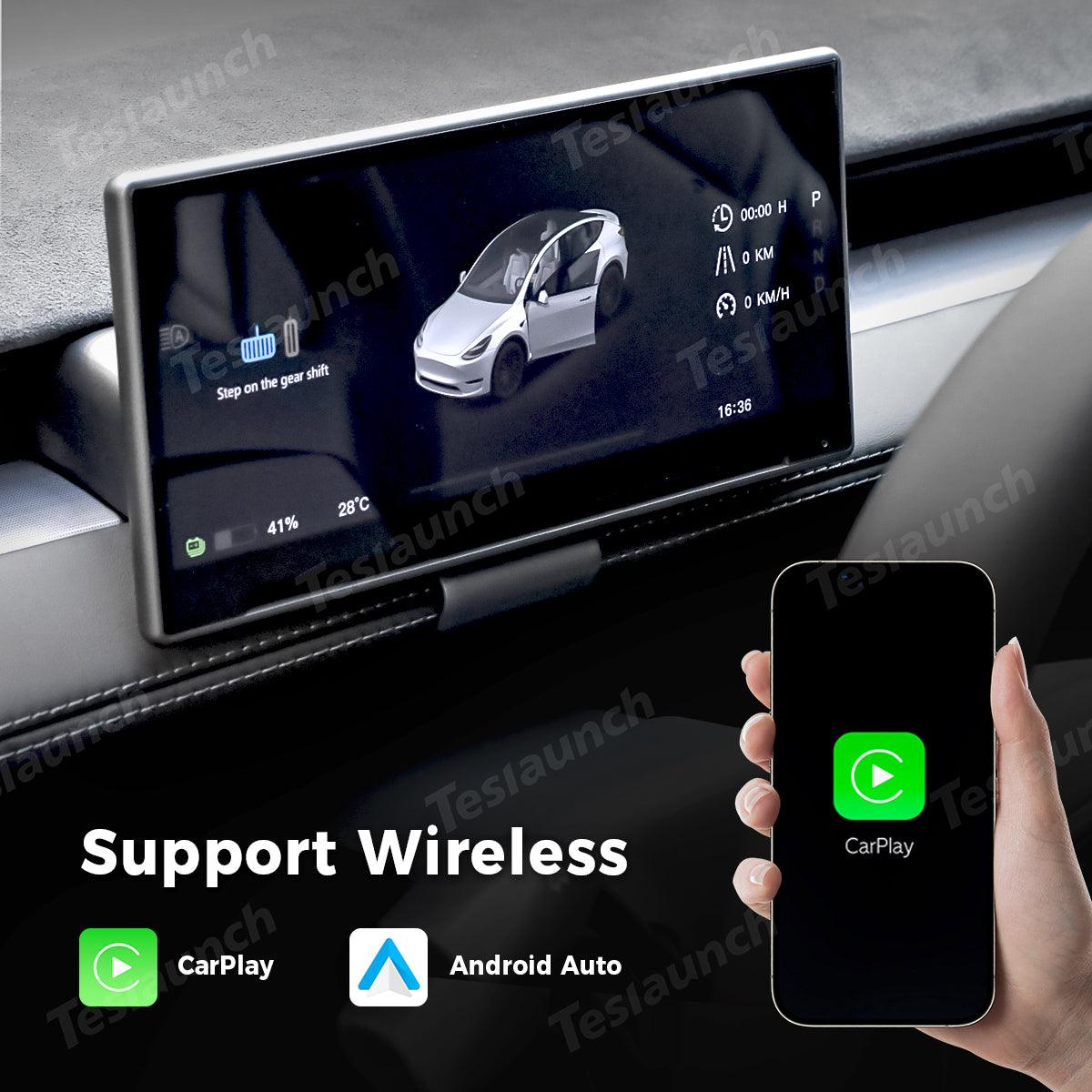 8.9'' Wireless CarPlay & Android Auto HUD for Tesla Model 3 Highland / Model Y Juniper - Evooor