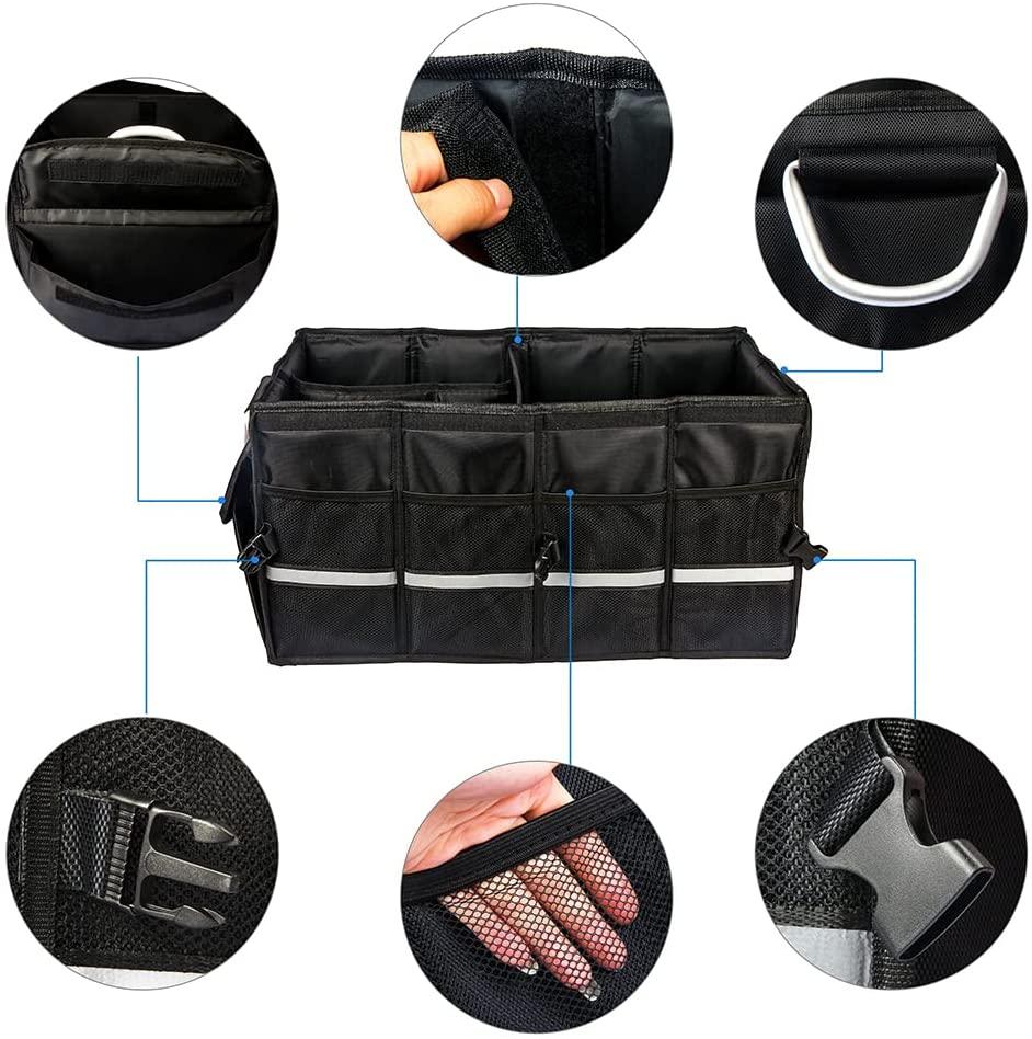 Tesla Model 3/Y/S/X/Cybertruck Organizer - Collapsible Car Trunk Organizer with Easy Storage - Evooor