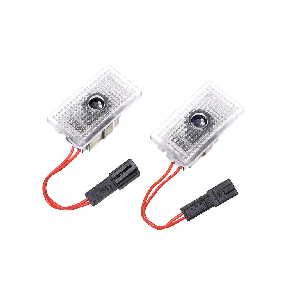 LED Plaid Projector Lights for Tesla Model 3 Y S X - Set of 2 Ultra-Bright Welcome Door Lamps - Evooor