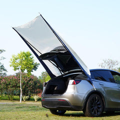 Portable Tesla Model Y Car Camping Tent with Rear Canopy for Outdoor Adventures