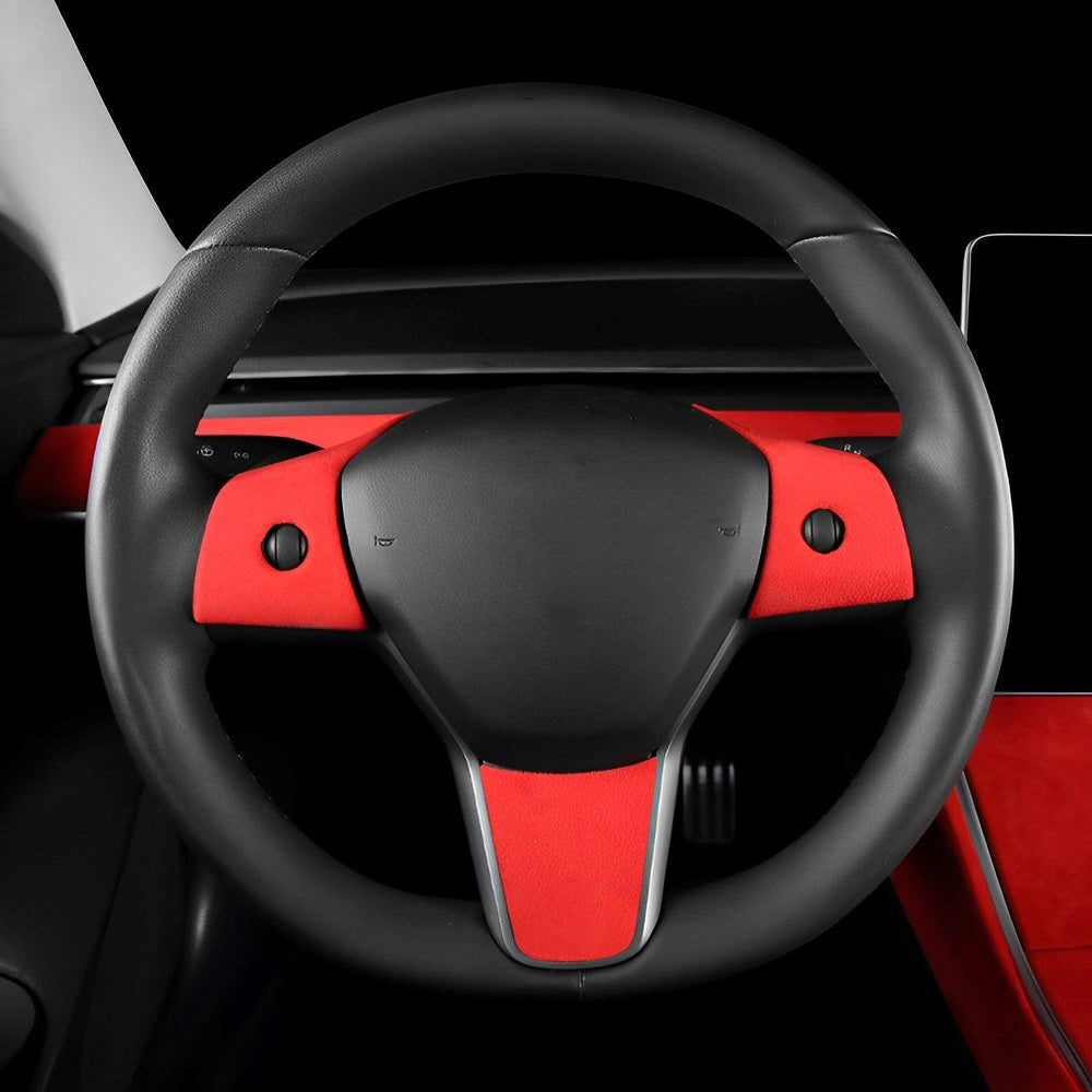Model 3/Y Alcantara Steering Wheel Cover for Tesla (2017-2023) - Evooor