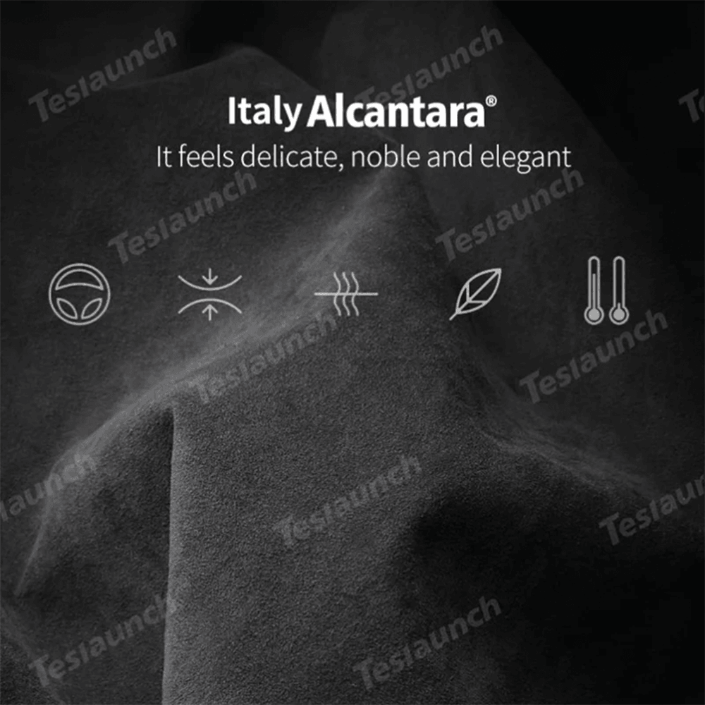 Luxury Alcantara Lumbar Support Cushion for Car Seats - Ergonomic Design for All-Season Comfort - Evooor