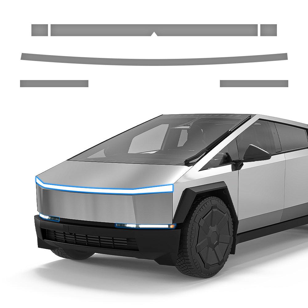 Front Light Bar & Taillight Black Vinyl DIY Wrap Kit for Cybertruck - Evooor