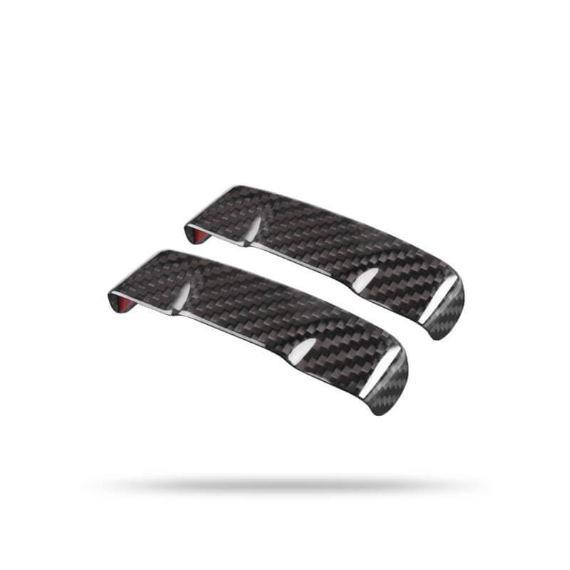 Tesla Model 3/Y [Real Carbon Fiber] Seat Belt Fascia Cover Accessories (2017-2024) - Evooor