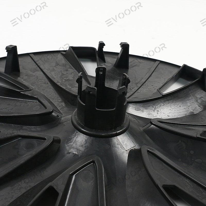 Tesla Model 3 2024 Highland Wieldoppen 18 Mat Zwart Überturbine - Exterieur Tesla Model 3 2024 Highland Wieldoppen 18 Mat Zwart Überturbine - Exterieur