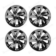 Set of 4 High-Quality 19'' Crossflow Wheel Covers Compatible with Tesla Model Y 2025+ - Sleek Helix 2.0 Design - Evooor