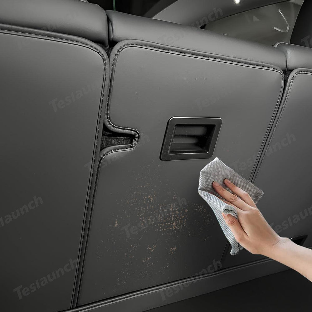 Nappa Leather Rear Seat Back Protector for Tesla Model Y Juniper 2025+ - Evooor