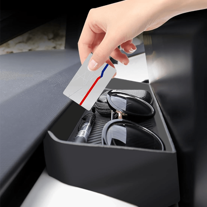 Silicone Center Console Behind Screen Storage Box for Cybertruck - Evooor