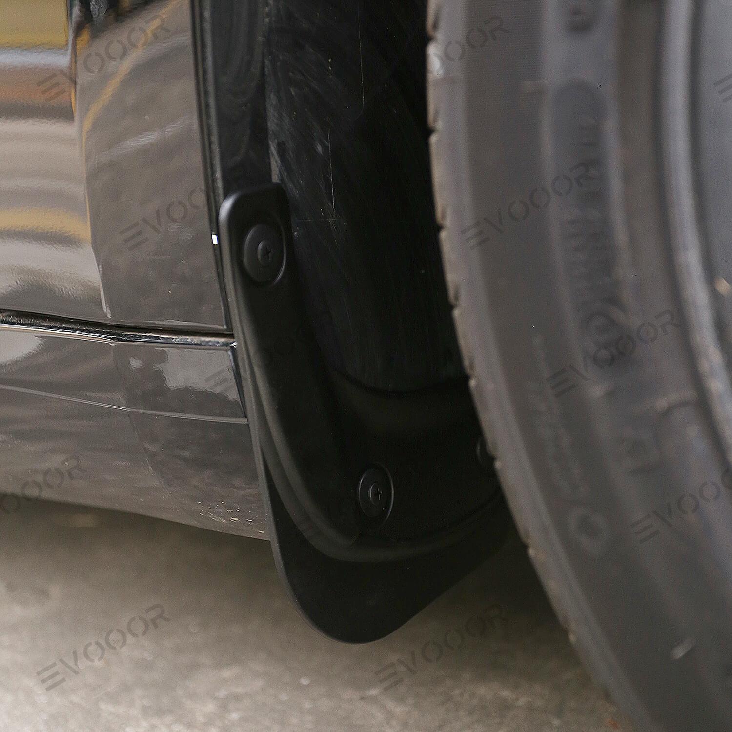 2024 Tesla Model 3 Highland Mud Flaps Splash Guards Front Rear Mudguard Kit, No Drill Fender(4 Pcs) - Evooor