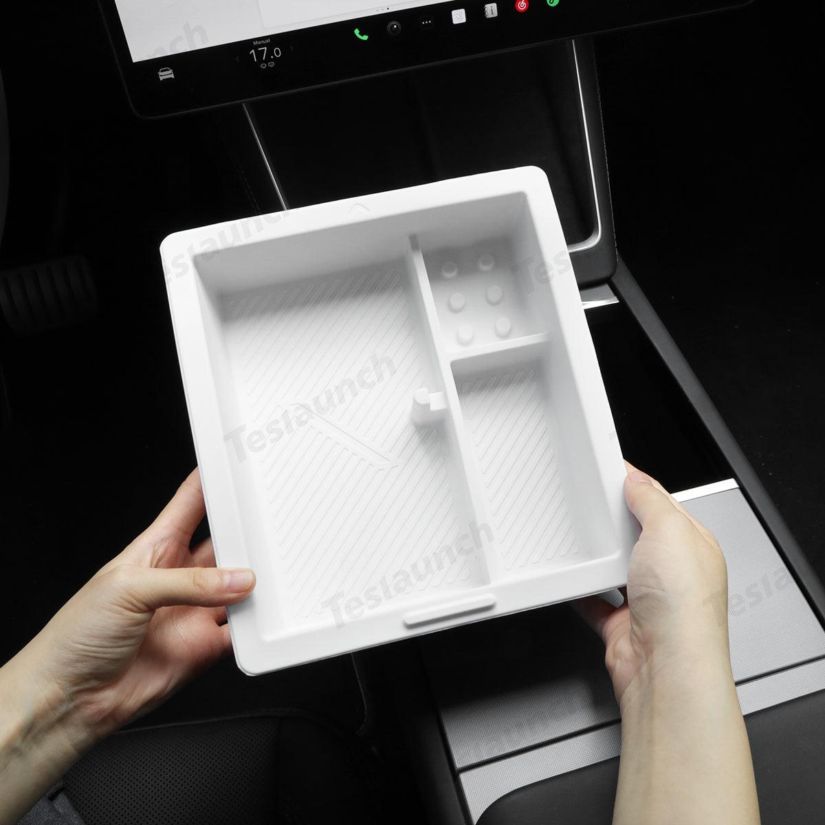 Multi-Functional Center Console Organizer for Tesla Model Y Juniper 2025+ - Evooor
