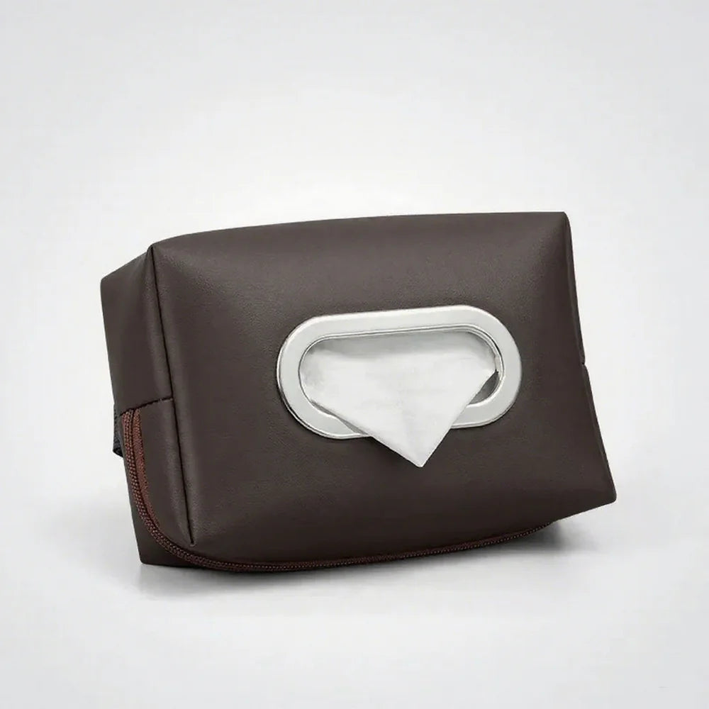 Leather Car Tissue Box For VW ID.3 - Evooor