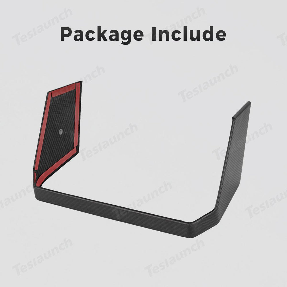 [Real Carbon Fiber] Rear Screen Frame Cover for Cybertruck - Evooor