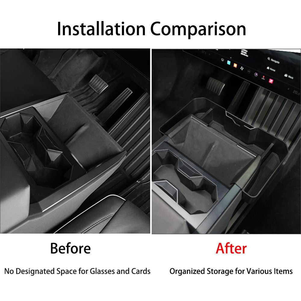 Extended Center Console Organizer Storage Box for Cybertruck - Evooor