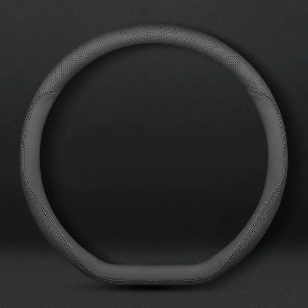 Nappa Leather D-Shaped Anti-Slip Steering Wheel Cover For VW ID.3 2025