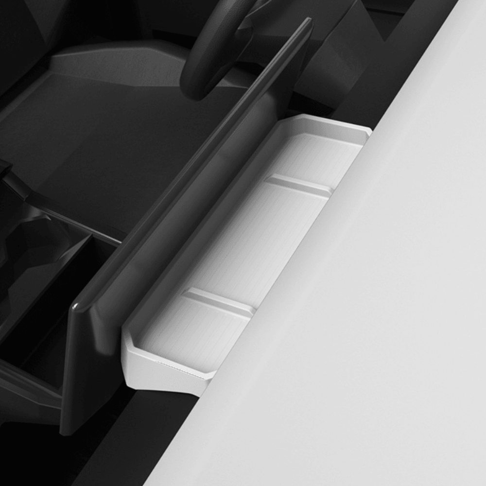 Silicone Center Console Behind Screen Storage Tray for Cybertruck - Evooor