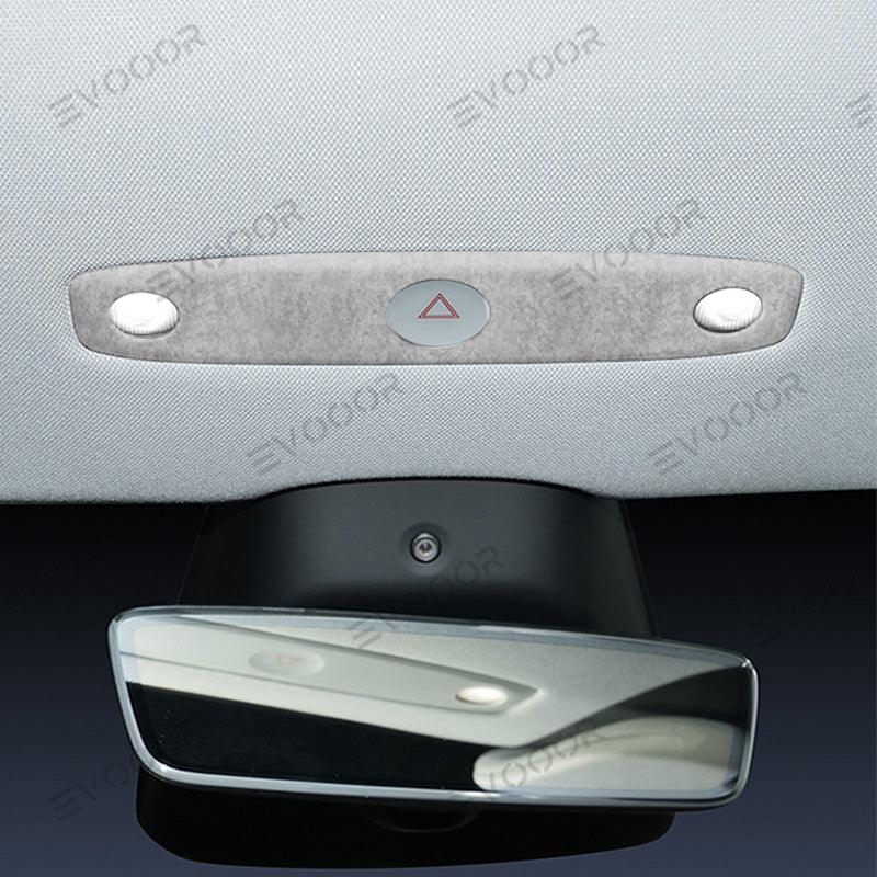 Tesla Alcantara Front Reading Light Cover Sticker For 2024 Model 3 Highland - Evooor