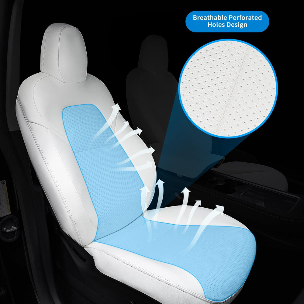 All-Inclusive Seat Cover for New Tesla Model Y Juniper 2025+ (With Launch Series Embroidery Logo) - Evooor