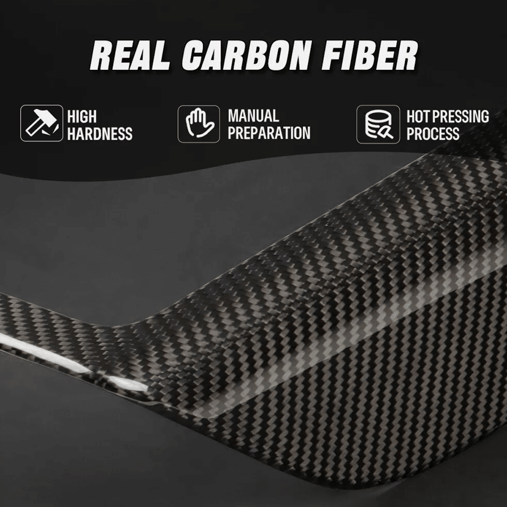 Luxury Carbon Fiber Wireless Charging Pad Cover for Tesla Model S/X 2022+ - Sleek Style Upgrade - Evooor