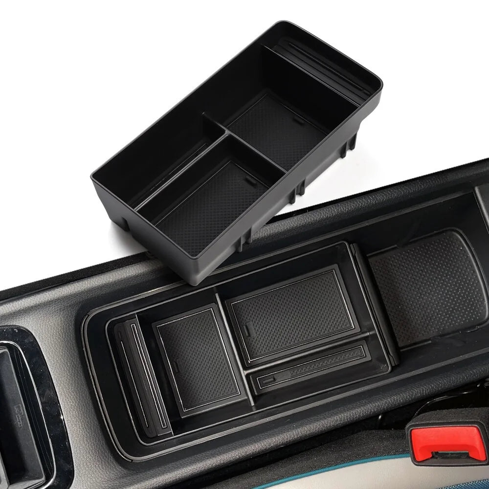 ABS and PVC Center Console Armrest Storage Box Organizer For VW ID.3 2021-2025 - Evooor