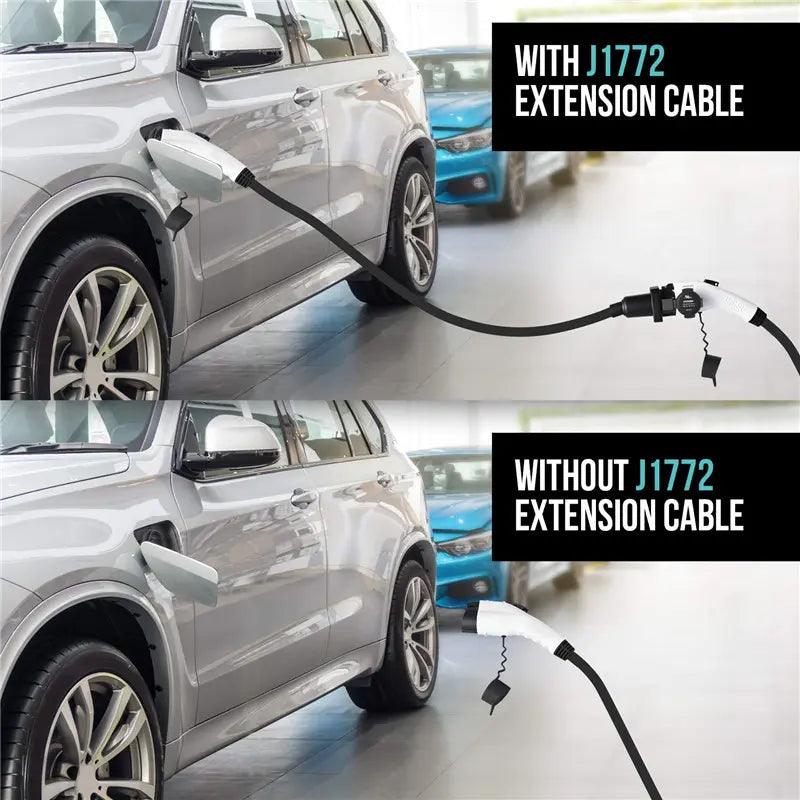 SAE J1772 Type 1 EV Charger Extension Cord - Universal Compatibility for Electric Vehicle Charging - Evooor