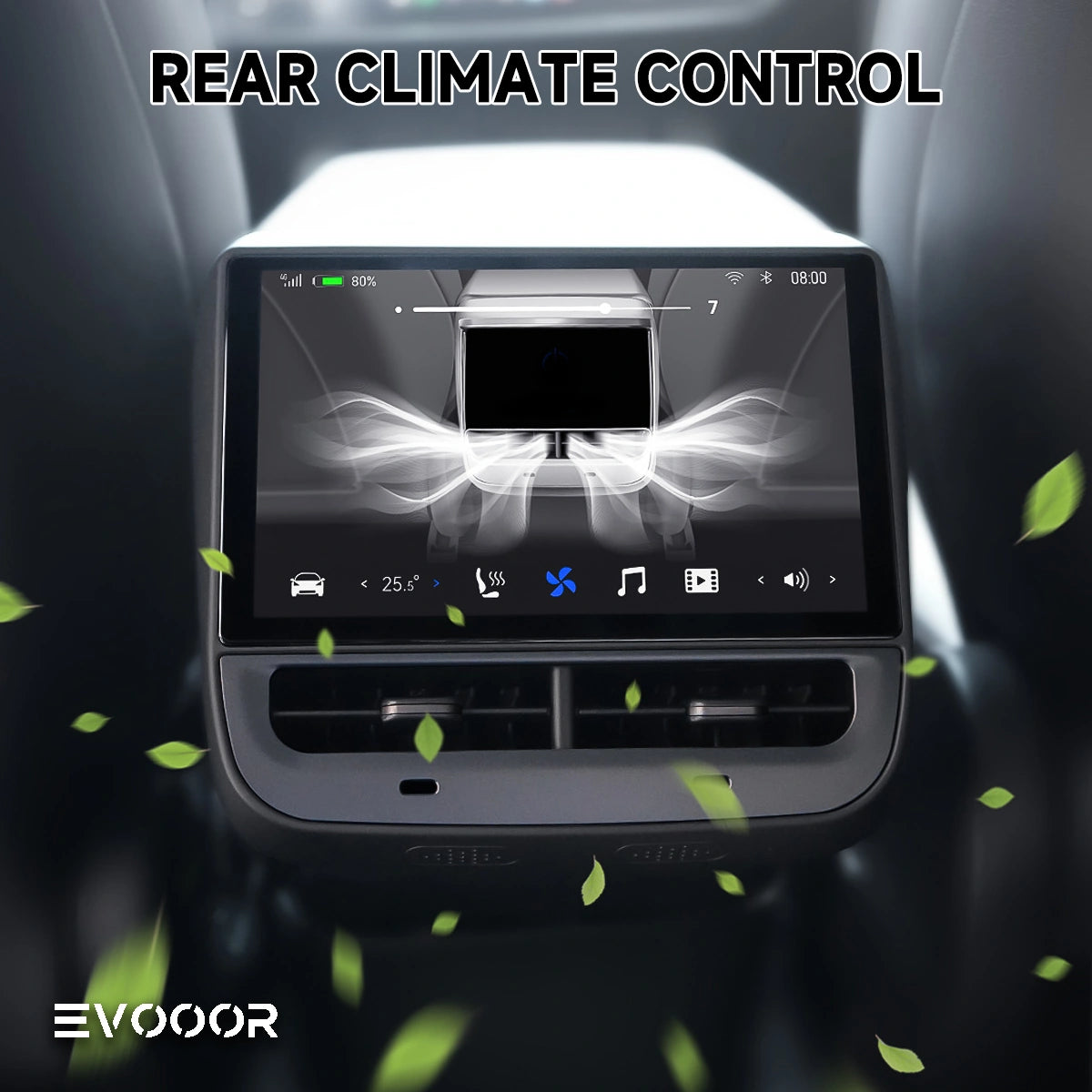 Écran tactile de divertissement arrière et de contrôle de la climatisation de 7" pour Tesla Model 3/Y H7
