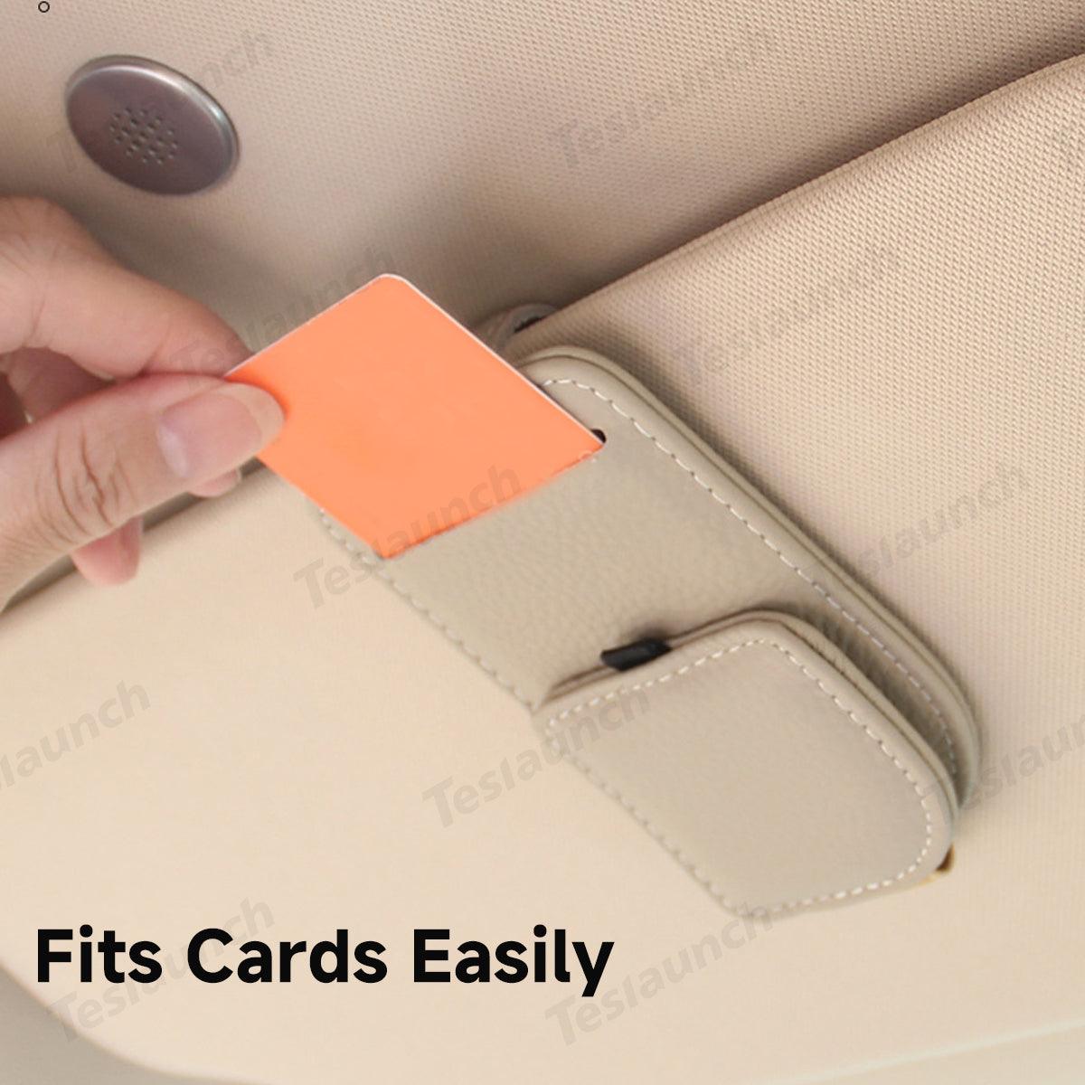 Magnetic Multi-Functional Glasses & Card Clip for Tesla Model 3/Y/S/X/CT - Evooor