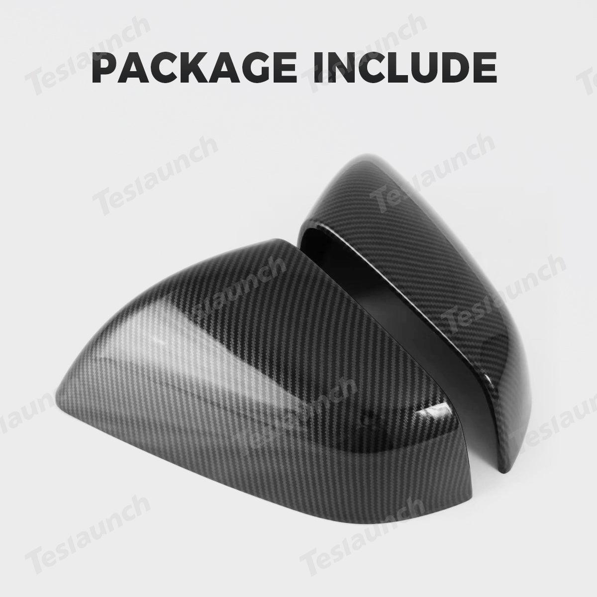 Side Mirror Cover Caps – Protective & Stylish Exterior Trim for Tesla 2024 Model 3 Highland - Evooor
