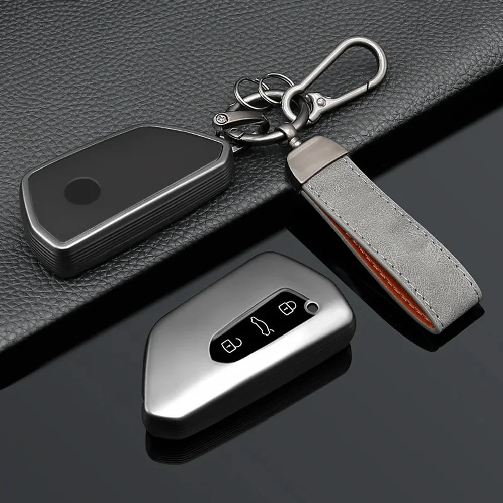 TPU Titanium Gray Car Key Case Cover For VW ID.3 2025 - Evooor