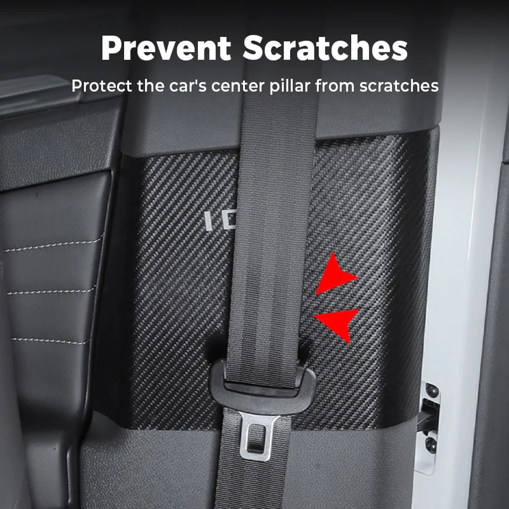 Leather B-Pillar Anti-Collision Sticker For VW ID.4 2021-2025(2PCS) - Evooor