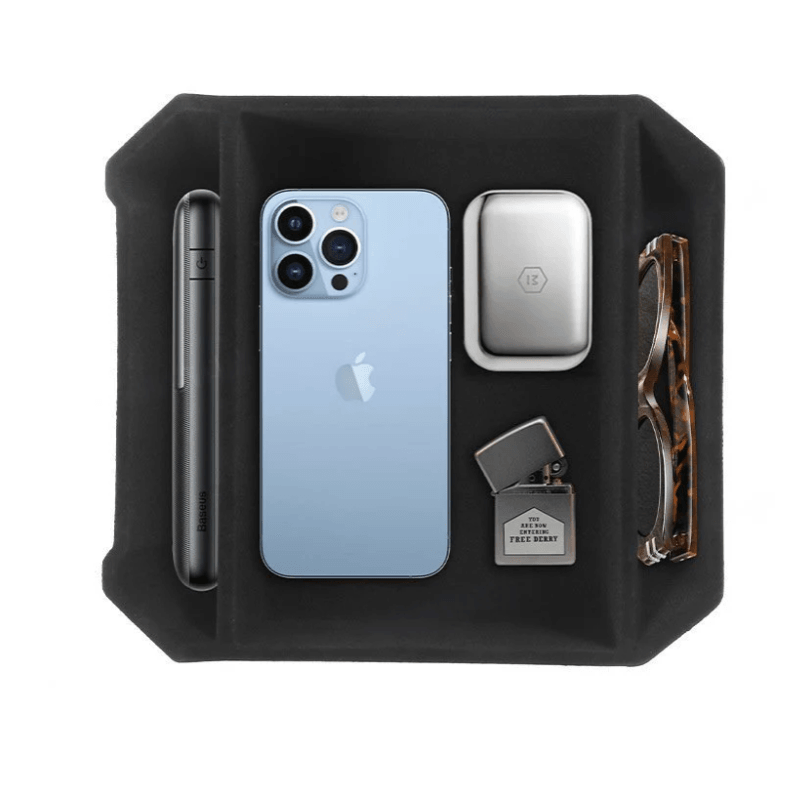 OEM Flocking Center Console Organizer Storage Box for Tesla Cybertruck - Evooor