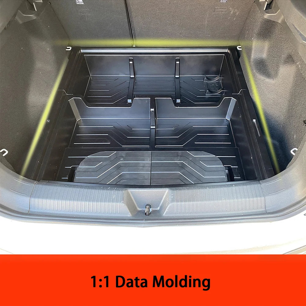 Plastic Rear Trunk Interior Storage Box For VW ID.4 2020+ - Evooor