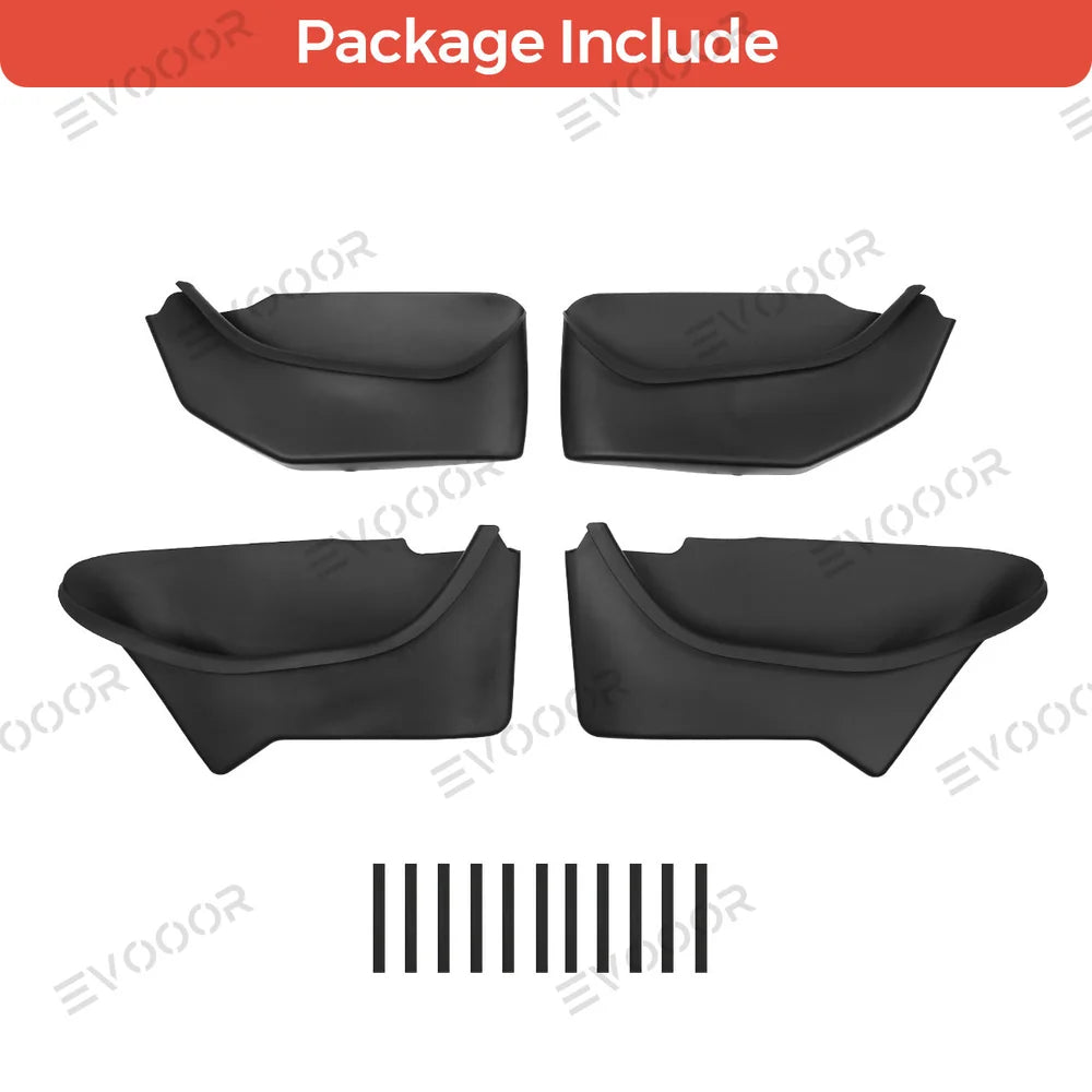 Teljes lefedettségű ajtótároló rendszerező – Vízálló és szennyeződésálló Tesla Model Y Juniper 2025+ modellhez