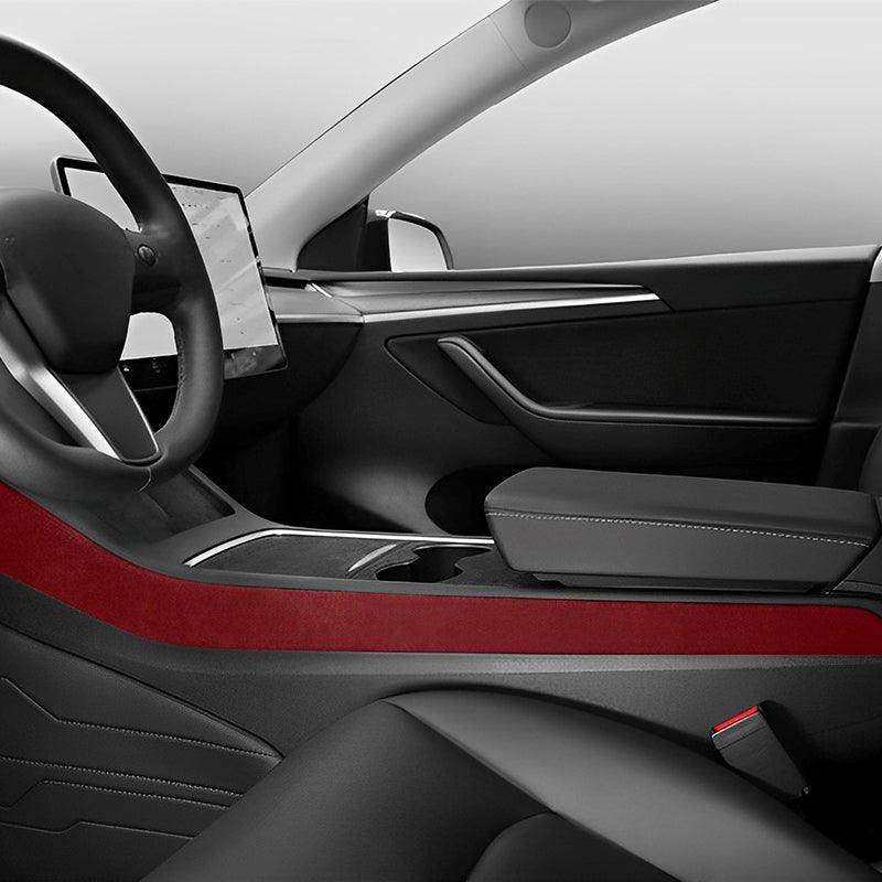Model 3/Y Alcantara Center Console Side Trim Cover for Tesla(2017-2023) - Evooor